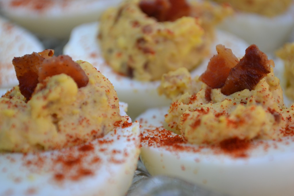 Close up picture of Deviled Eggs