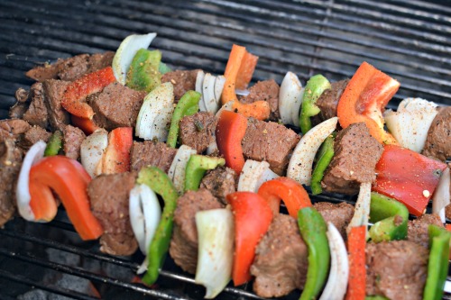 Beef Kabob on the grill