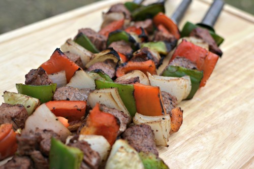 Grilled Beef Kabobs with Veggies
