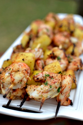 Grilled Shrimp with Pineapple