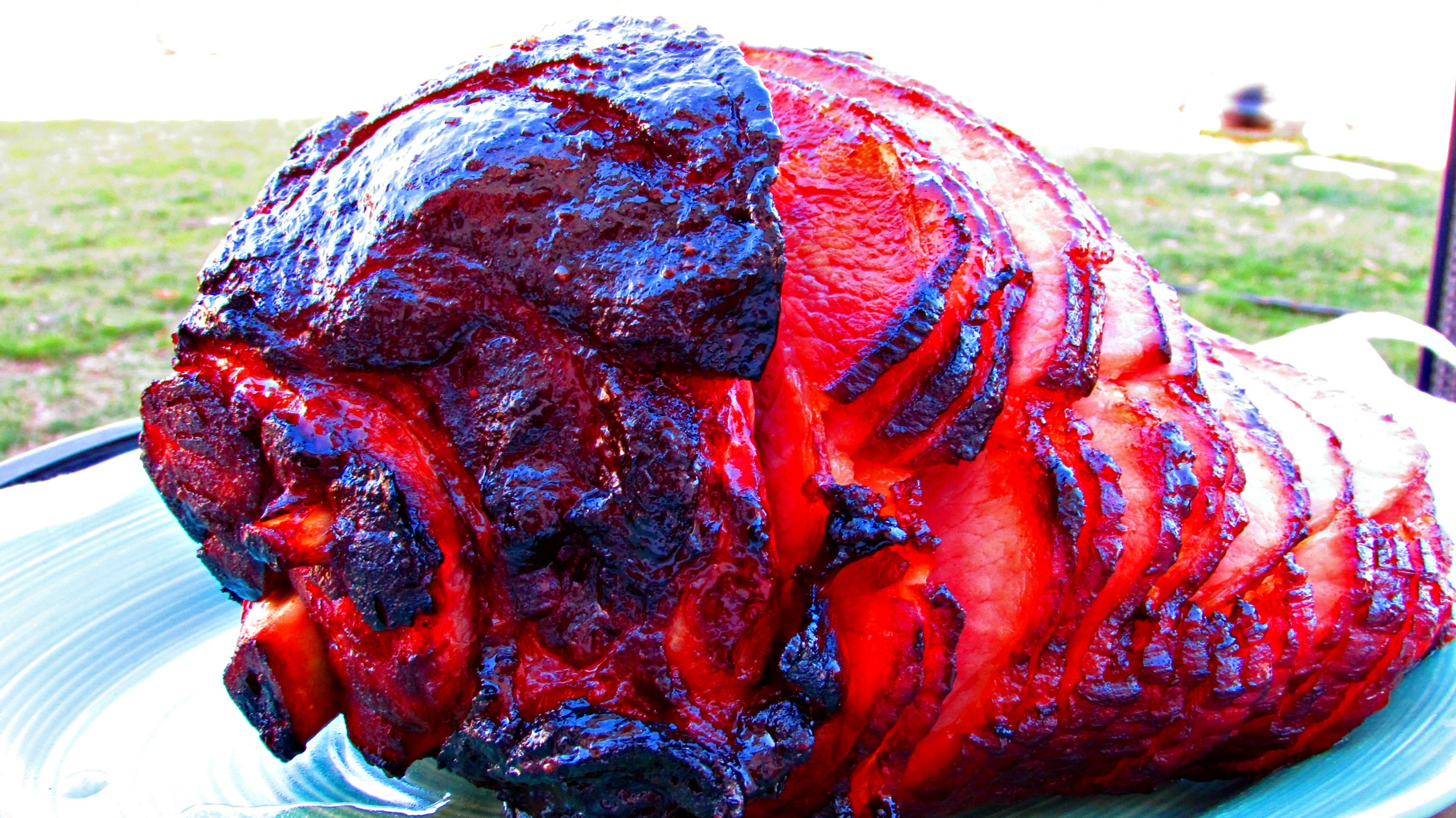 Spiral Sliced Honey Ham after Smoking