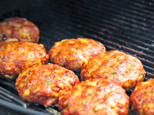 Jalapeno Turkey Burgers on the grill