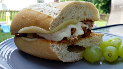 Grilled Chicken Alfredo Sandwich