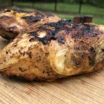 Grilled Bone In Skin On Chicken Breasts