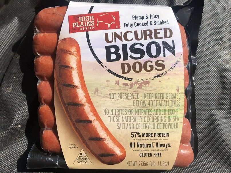 Uncured Bison Dogs from Costco