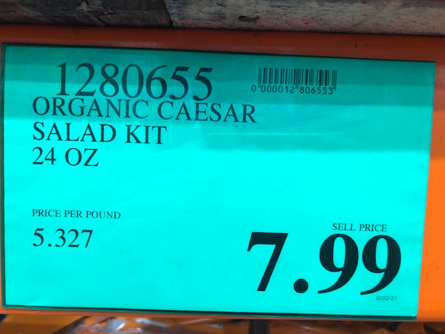 Cost of Costco Salad