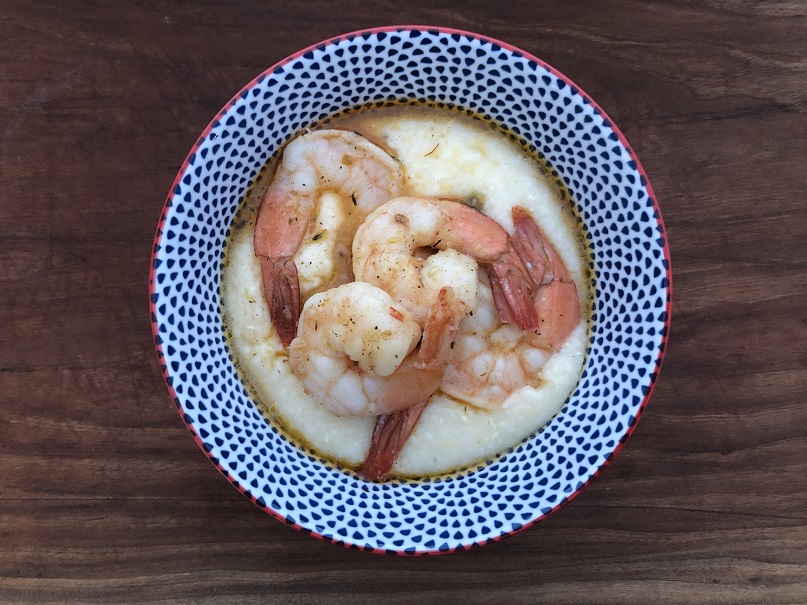 Smoked Shrimp with Cheese Grits