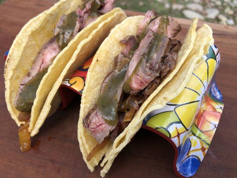 Sous Vide Flank Steak Fajitas with Corn Tortillas