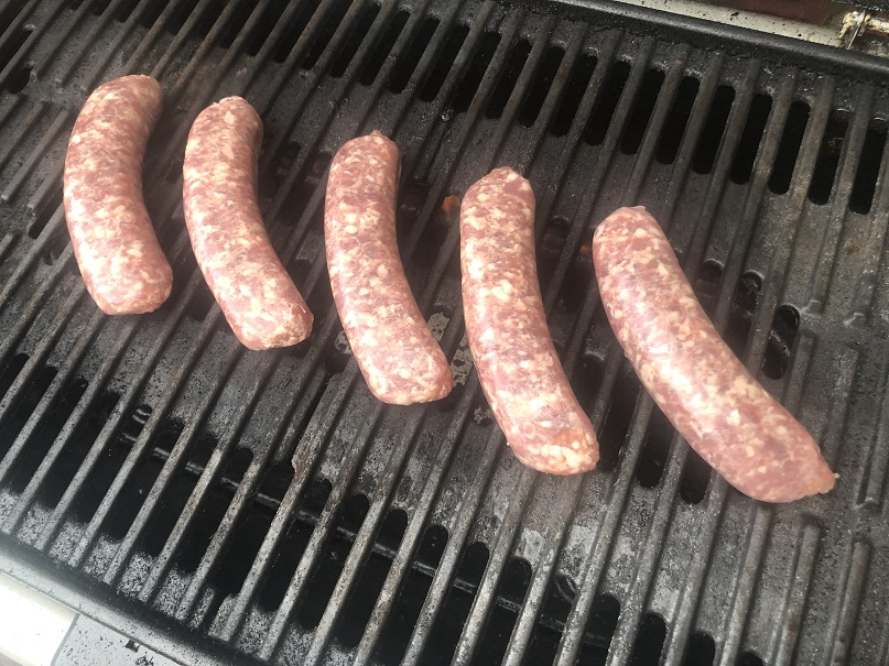 Beer Brats on the Weber Gas Grill
