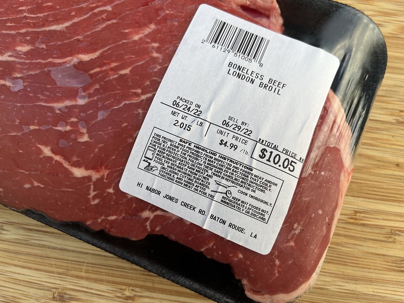 One Inch Thick London Broil