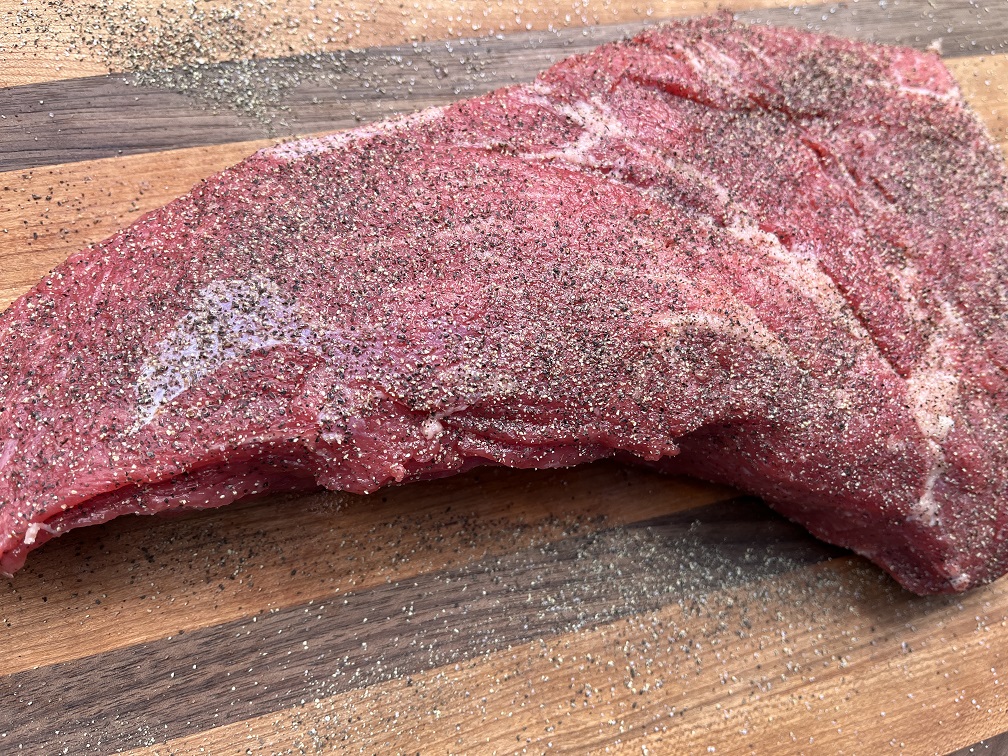 Tri Tip Seasoned with Salt and Pepper