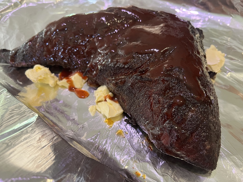 Tri Tip in foil with bbq sauce