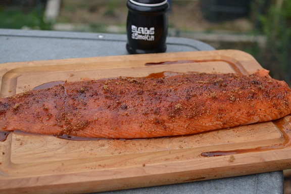 Salmon Filet with Brown Sugar Rub