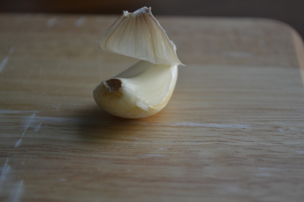 Peeling Clove of Garlic