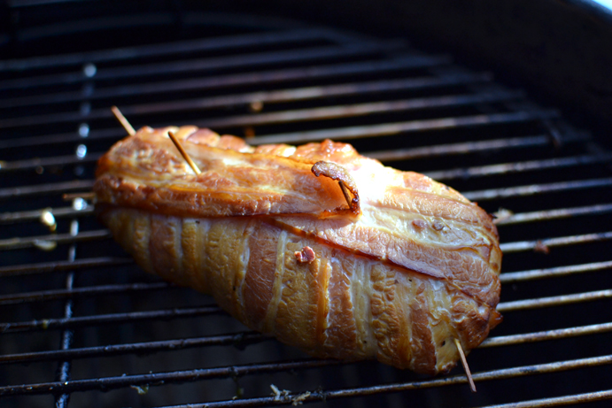 Bacon Wrapped Stuffed Chicken Breast on the Smoker