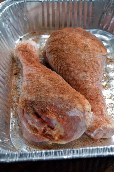 Turkey Legs with Dry Rub Seasoning