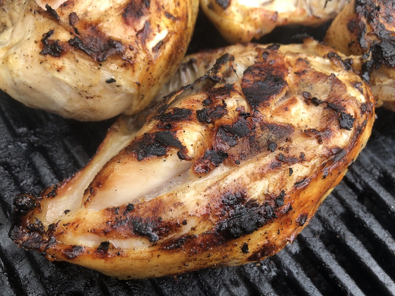 Char on Chicken Breasts