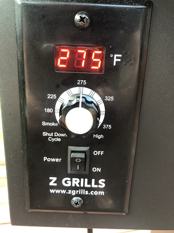Set your pellet grill to 275F