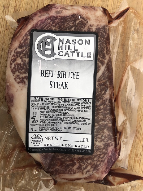 Wagyu Ribeye Steak from Mason Hill Cattle