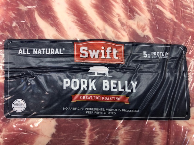 Whole Pork Belly at Costco