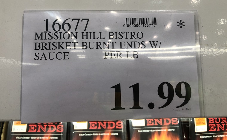 Price of Costco Burnt Ends