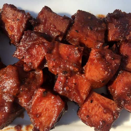 Smoked Spam Burnt Ends