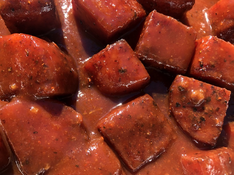 Spam in BBQ Sauce