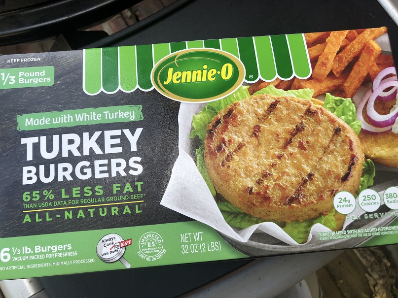 Jennie O Brand Frozen Turkey Burgers