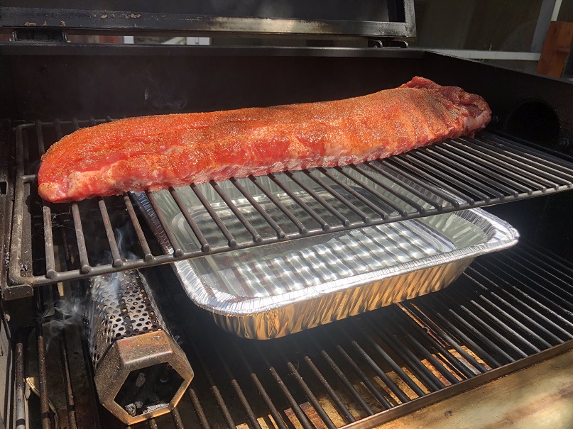 Hot and Fast Baby Back Ribs Set Up