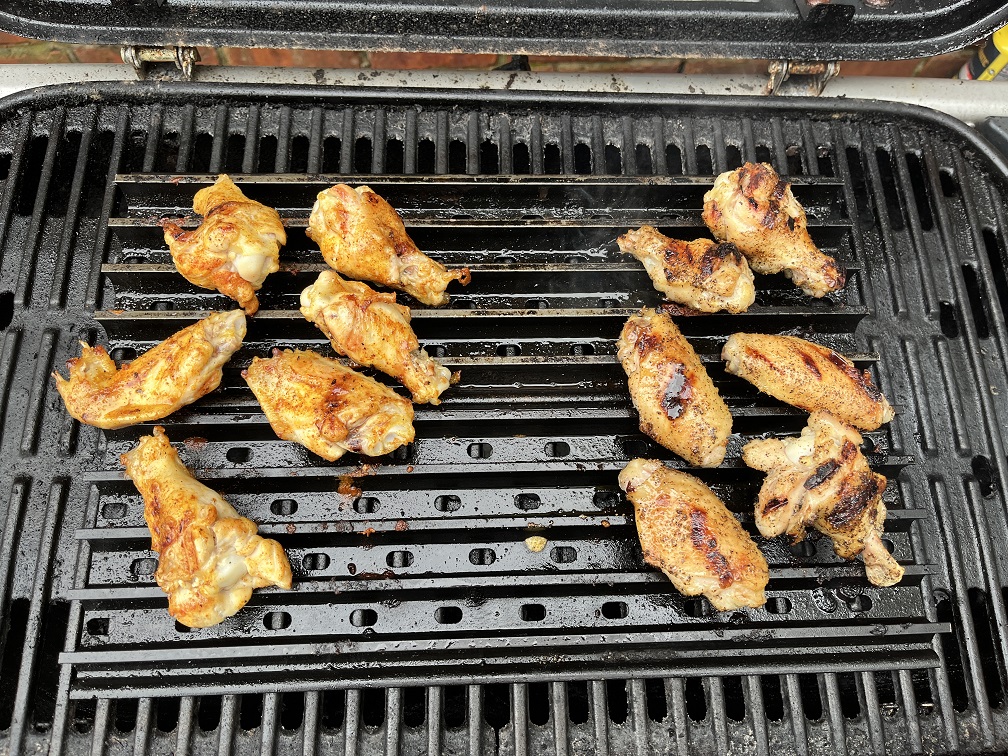 Grilling Brined Wings